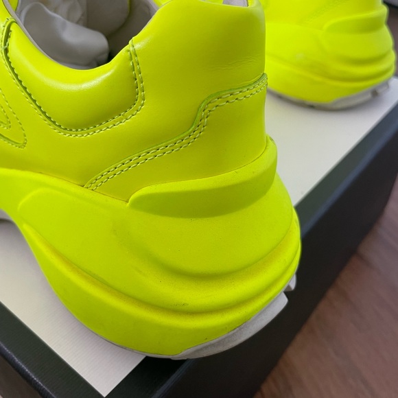 Authentic Neon Yellow Gucci sneakers. HARD TO FIND - Picture 7 of 7